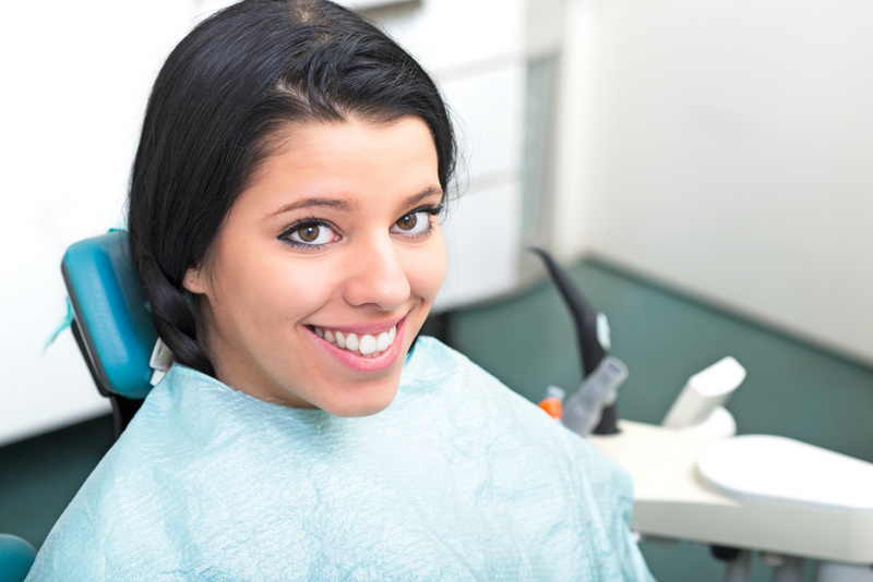 Female patient smiling